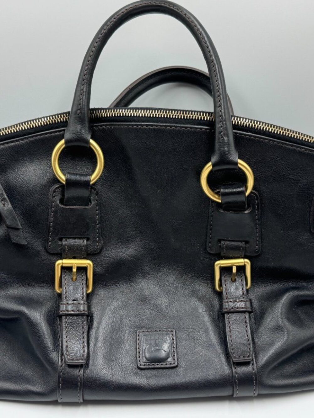 Dooney & Bourke Black Leather Satchel - Bristol -